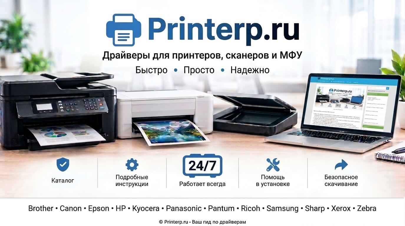 Скачать драйвера для принтера, МФУ и сканера